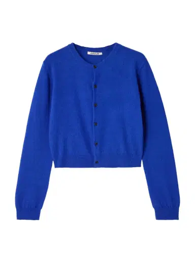 Auralee Brushed Cashmere And Cotton-blend Cardigan | Thumbnail 1