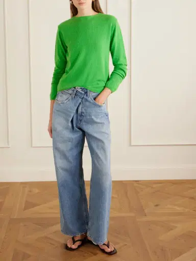 Auralee Brushed Cashmere And Cotton-blend Sweater | Thumbnail 2