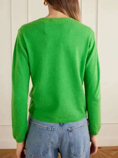 Auralee Brushed Cashmere And Cotton-blend Sweater | Thumbnail 4