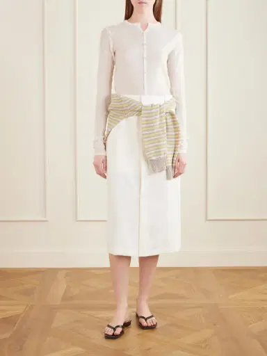 Auralee Wool, Cotton And Linen-blend Skirt | Thumbnail 2 Auralee Wool, Cotton And Linen-blend Skirt | Thumbnail 2