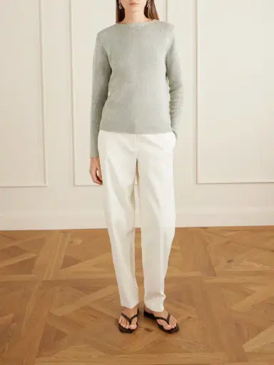 Auralee Mélange Cashmere And Silk-blend Sweater | Thumbnail 2 Auralee Mélange Cashmere And Silk-blend Sweater | Thumbnail 2