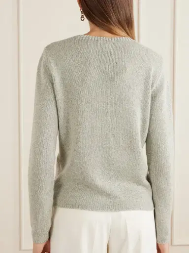 Auralee Mélange Cashmere And Silk-blend Sweater | Thumbnail 3 Auralee Mélange Cashmere And Silk-blend Sweater | Thumbnail 3