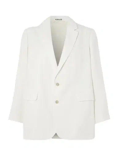 Auralee Oversized Wool, Cotton And Linen-blend Oxford Blazer | Thumbnail 1 Auralee Oversized Wool, Cotton And Linen-blend Oxford Blazer | Thumbnail 1