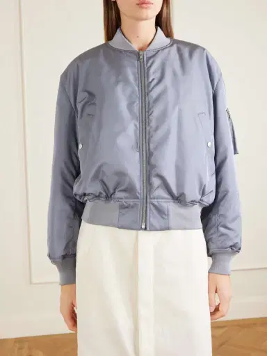 Auralee Silk-twill Bomber Jacket | Thumbnail 3 Auralee Silk-twill Bomber Jacket | Thumbnail 3