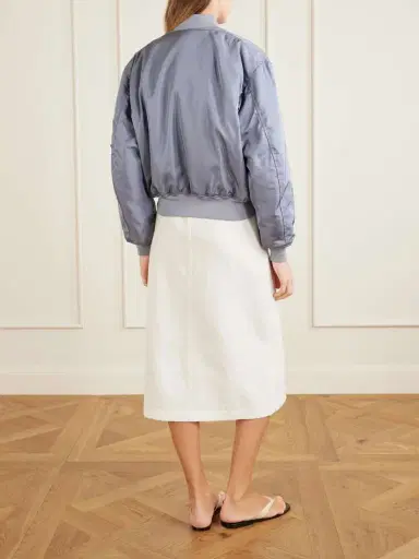 Auralee Silk-twill Bomber Jacket | Thumbnail 4 Auralee Silk-twill Bomber Jacket | Thumbnail 4