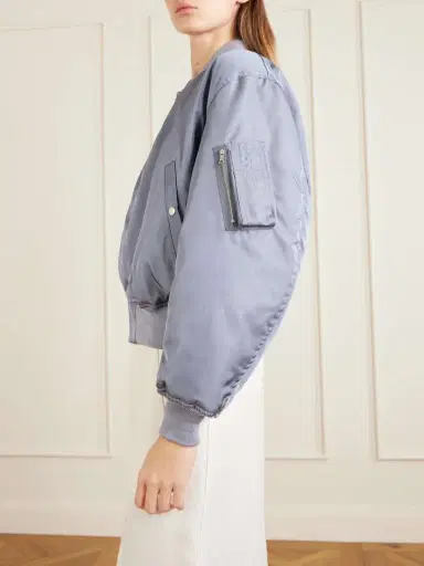 Auralee Silk-twill Bomber Jacket | Thumbnail 5 Auralee Silk-twill Bomber Jacket | Thumbnail 5