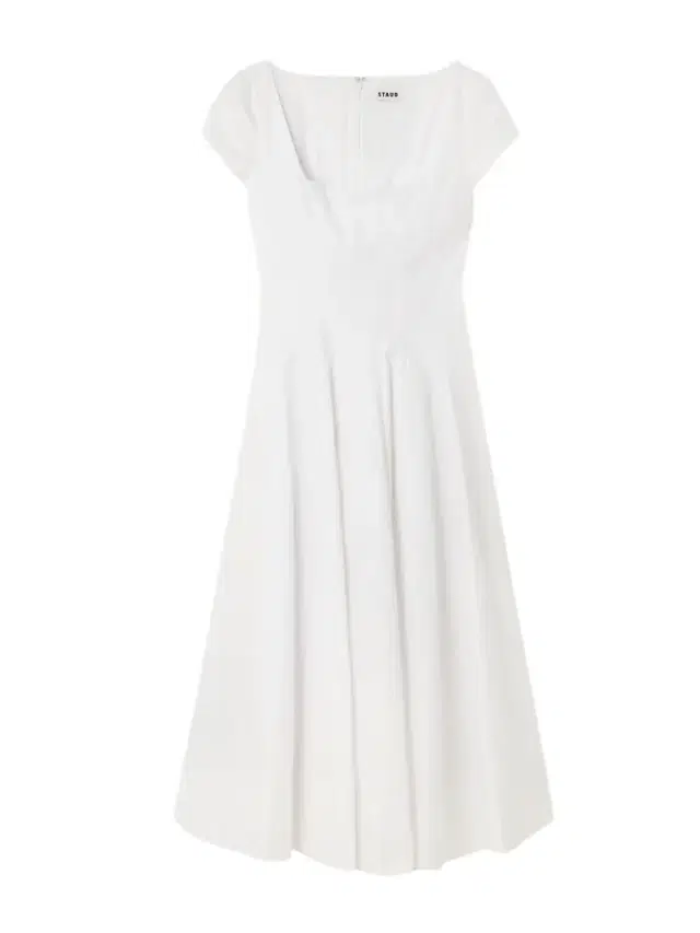 Wells Pleated Cotton-blend Poplin Midi Dress