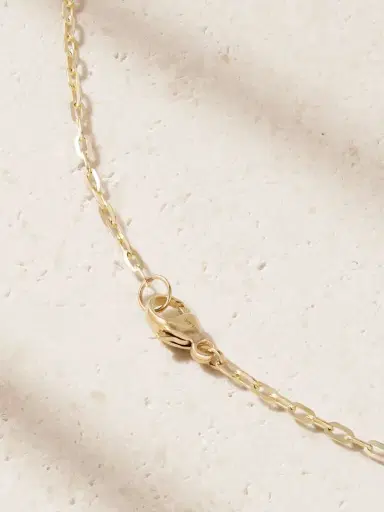 JIA JIA Jumbo 14-karat Gold Smoky Quartz Citrine Necklace | Thumbnail 3