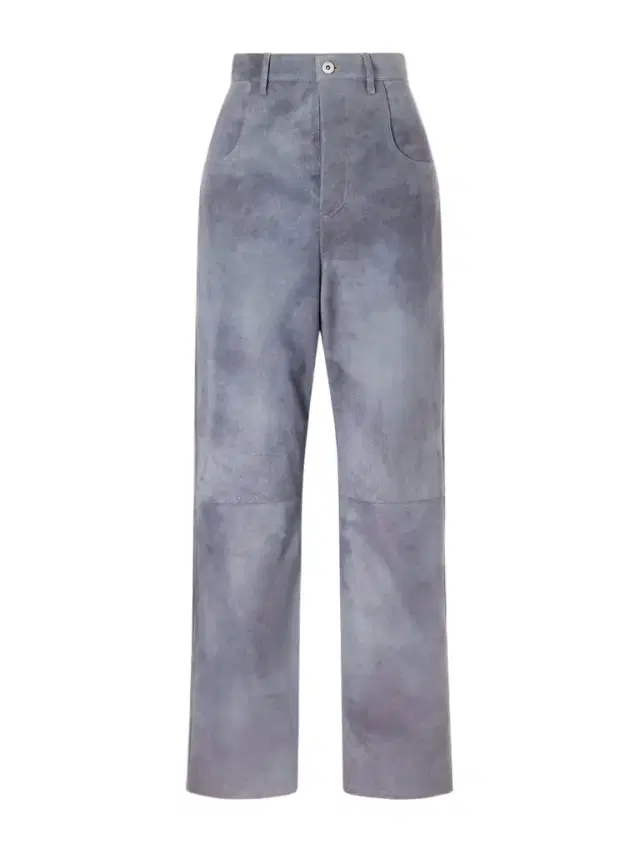 Suede Straight-leg Pants
