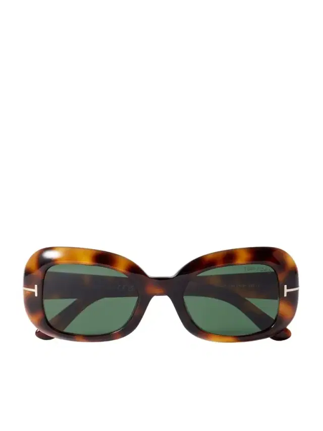 Tom Ford Paloma Square-frame Tortoiseshell Acetate Sunglasses