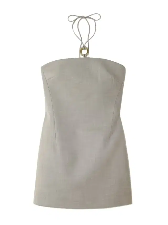 Solene Embellished Woven Halterneck Mini Dress