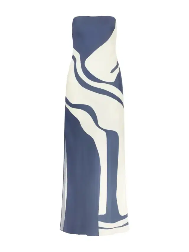 Lilou Strapless Printed Silk-satin Maxi Dress Lilou Strapless Printed Silk-satin Maxi Dress