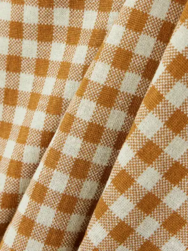 Guest In Residence Gingham Silk And Linen-blend Jacquard Midi Skirt | Thumbnail 4 Guest In Residence Gingham Silk And Linen-blend Jacquard Midi Skirt | Thumbnail 4