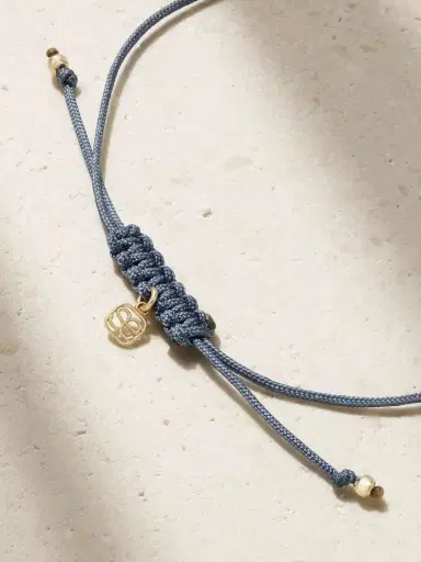 Sydney Evan Tiny Evil Eye 14-karat Gold, Cord And Diamond Bracelet | Thumbnail 3 Sydney Evan Tiny Evil Eye 14-karat Gold, Cord And Diamond Bracelet | Thumbnail 3