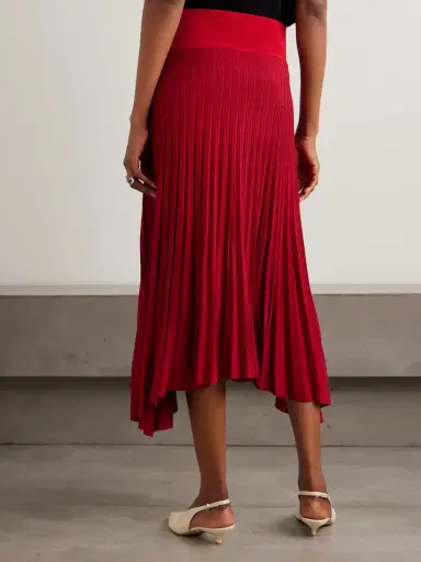 Maria McManus Asymmetric Plissé Cotton Midi Skirt | Thumbnail 4 Maria McManus Asymmetric Plissé Cotton Midi Skirt | Thumbnail 4