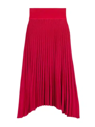 Maria McManus Asymmetric Plissé Cotton Midi Skirt | Thumbnail 1 Maria McManus Asymmetric Plissé Cotton Midi Skirt | Thumbnail 1