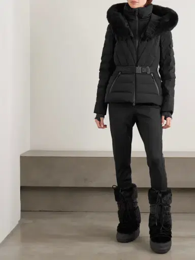Mackage Elita Plush-trimmed Hooded Belted Quilted Down Ski Jacket | Thumbnail 2