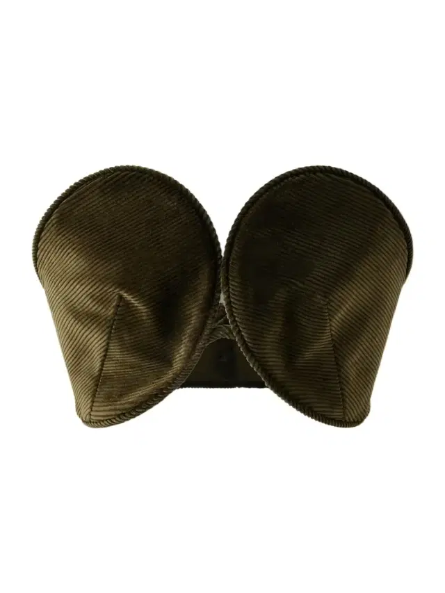 Cotton-corduroy Bandeau Top
