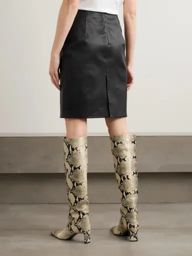 Nour Hammour Paneled Leather Pencil Skirt | Thumbnail 4 Nour Hammour Paneled Leather Pencil Skirt | Thumbnail 4