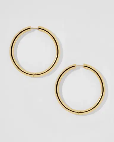 Jennifer Fisher 1.5 Lilly Hinged Baby Hoops | Thumbnail 2 Jennifer Fisher 1.5 Lilly Hinged Baby Hoops | Thumbnail 2