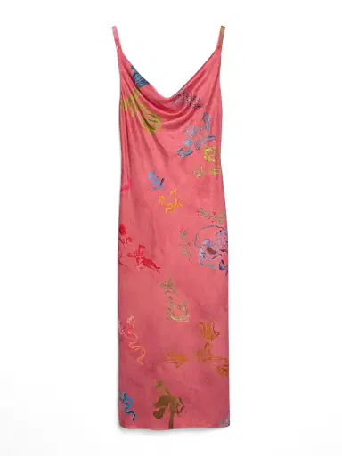 ALEJANDRA ALONSO ROJAS Cowl Neck Bias Midi Dress | Thumbnail 1 ALEJANDRA ALONSO ROJAS Cowl Neck Bias Midi Dress | Thumbnail 1