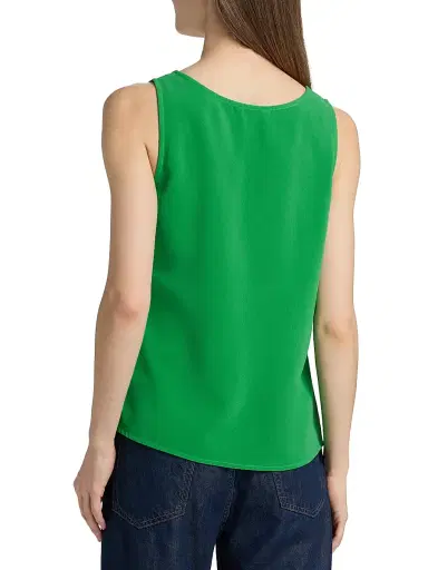 Misook Women's Crepe De Chine Tank - Clover Field - Size XXL | Thumbnail 5 Misook Women's Crepe De Chine Tank - Clover Field - Size XXL | Thumbnail 5