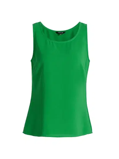 Misook Women's Crepe De Chine Tank - Clover Field - Size XXL | Thumbnail 1 Misook Women's Crepe De Chine Tank - Clover Field - Size XXL | Thumbnail 1