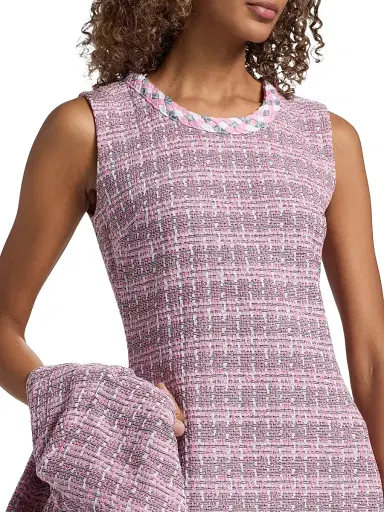 Misook Women's Tweed Knit Sheath Minidress | Thumbnail 6