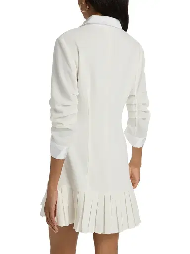 Cinq à Sept Women's Lucilla Pleated Crepe Minidress - | Thumbnail 5