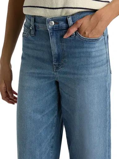 Frame Women's Le Slim High-Rise Wide-Leg Jeans - Clue - Size 31 | Thumbnail 6