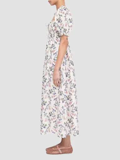 Hill House Home Women's The Scarlett Midi Nap Dress - Pink Scallop Bow Chintz - Size XS | Thumbnail 3 Hill House Home Women's The Scarlett Midi Nap Dress - Pink Scallop Bow Chintz - Size XS | Thumbnail 3