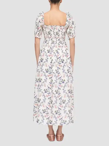 Hill House Home Women's The Scarlett Midi Nap Dress - Pink Scallop Bow Chintz - Size XS | Thumbnail 4 Hill House Home Women's The Scarlett Midi Nap Dress - Pink Scallop Bow Chintz - Size XS | Thumbnail 4