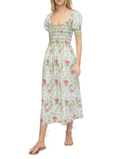 Hill House Home Women's The Madeline Nap Dress - Peony Chintz - Size Medium | Thumbnail 3