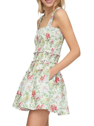 Hill House Home Women's The Azalea Mini Nap Dress - Peony Chintz - Size XL | Thumbnail 4