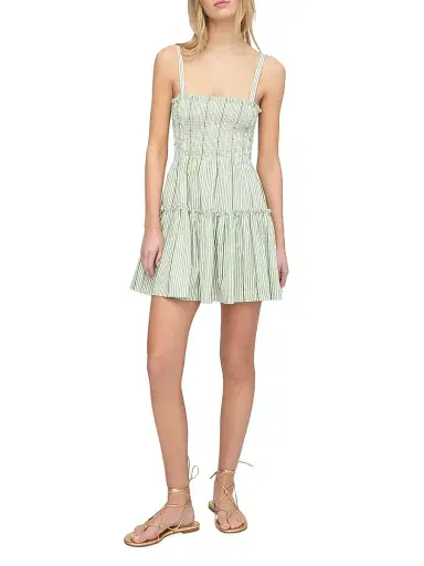 Hill House Home Women's The Seraphina Mini Nap Dress - Green Jacquard Stripe - Size XXL | Thumbnail 2 Hill House Home Women's The Seraphina Mini Nap Dress - Green Jacquard Stripe - Size XXL | Thumbnail 2