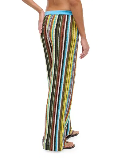 Staud Women's Ali Striped Wide-Leg Pants | Thumbnail 4