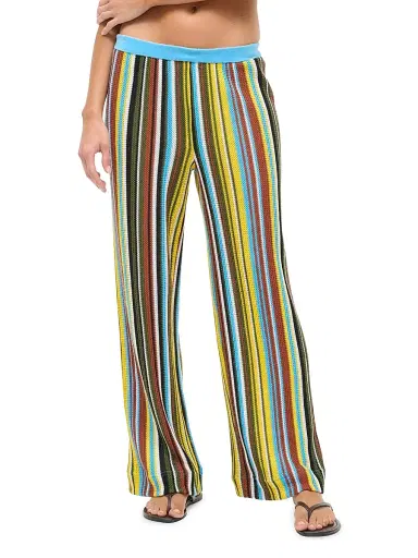 Staud Women's Ali Striped Wide-Leg Pants | Thumbnail 5