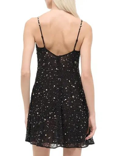 Staud Women's Emily Beaded Minidress - Coastal Charm - Size 14 | Thumbnail 4