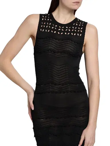 Ulla Johnson Women's Lakshmi Eyelet Maxi Dress - Noir - Size Medium | Thumbnail 6