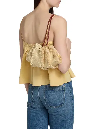 Ulla Johnson Women's Rosie Silk Lace Top - Dandelion - Size 10 | Thumbnail 5