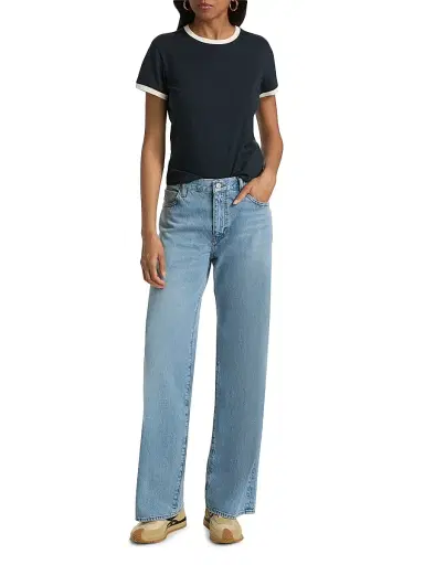 Frame Women's The Off Duty Stroll Straight-Leg Jeans - Frey | Thumbnail 2 Frame Women's The Off Duty Stroll Straight-Leg Jeans - Frey | Thumbnail 2