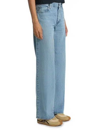 Frame Women's The Off Duty Stroll Straight-Leg Jeans - Frey | Thumbnail 4 Frame Women's The Off Duty Stroll Straight-Leg Jeans - Frey | Thumbnail 4