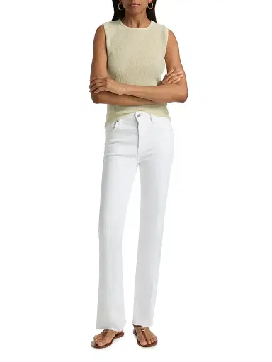 Frame Women's The Reboot Straight-Leg Jeans - White Raw After - Size 26 | Thumbnail 2 Frame Women's The Reboot Straight-Leg Jeans - White Raw After - Size 26 | Thumbnail 2