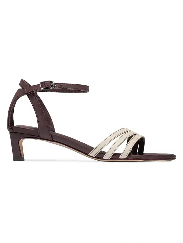 Bernardo Women's Lima Kitten Heel Sandals - Dark Chocolate