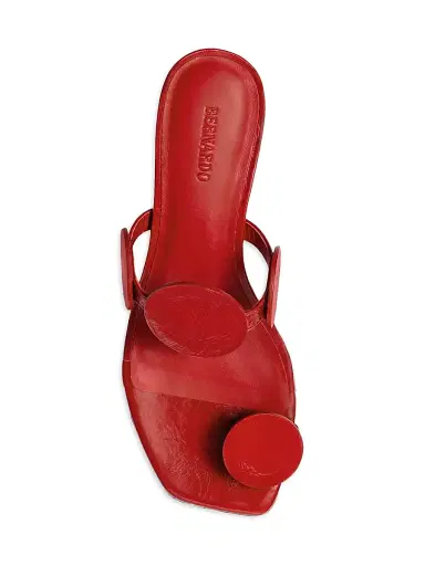 Bernardo Women's Jupiter Moon Low Heel Sandals - Red - Size 6 | Thumbnail 3
