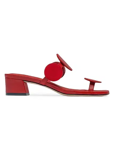 Bernardo Women's Jupiter Moon Low Heel Sandals - Red - Size 6 | Thumbnail 1