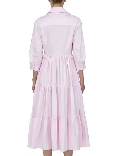 CALLAS MILANO Women's Marseille Tiered Dress - Pink - Size 4 | Thumbnail 4