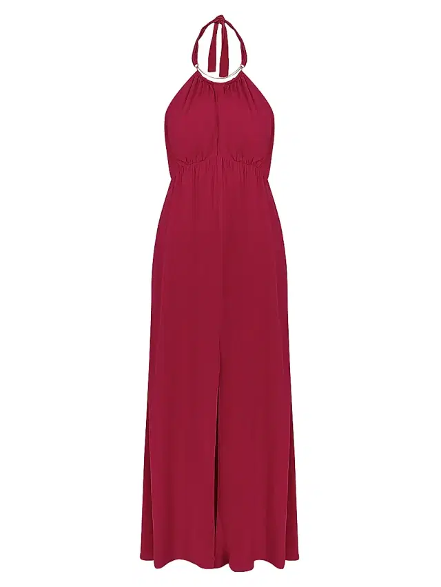 Women's Joy Halterneck Maxi-Dress - Pink