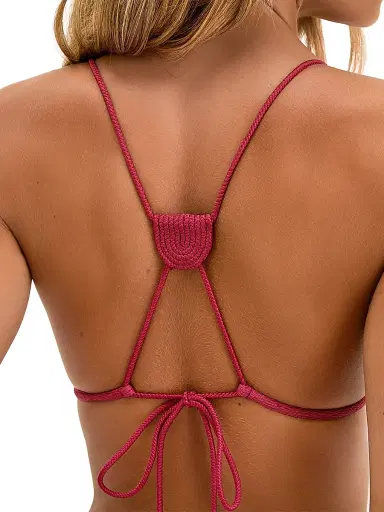 ViX by Paula Hermanny Women's Firenze Yara Triangle Bikini Top - Pink - Size Small | Thumbnail 6 ViX by Paula Hermanny Women's Firenze Yara Triangle Bikini Top - Pink - Size Small | Thumbnail 6