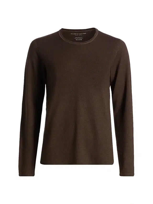 Majestic Filatures Women's Crewneck Cashmere Sweater - Chocolat